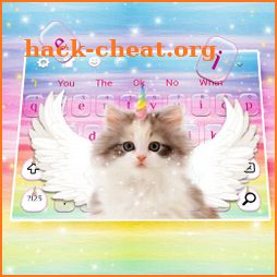 Fuzzy Angle Unicorn Cat Keyboard Theme icon
