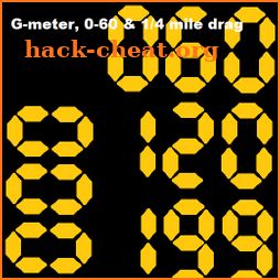 G-meter, 0-60 & 1/4 mile drag icon