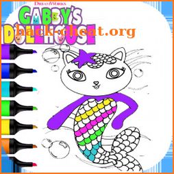 Gabby's Dollhouse ColoringBook icon
