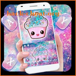 Galaxy Candy Cupcake Keyboard Theme icon