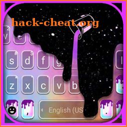 Galaxy Color Drip Keyboard Theme icon