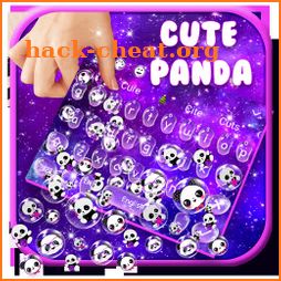 Galaxy Cute Panda Gravity Keyboard Theme icon