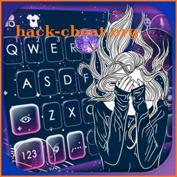 Galaxy Girl Keyboard Theme icon