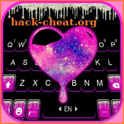 Galaxy Heart Drip Keyboard Background icon