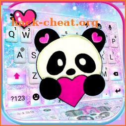 Galaxy Heart Panda Keyboard Theme icon