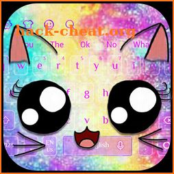 Galaxy Kitty Big Eyes Keyboard Theme icon