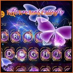 Galaxy Neon Butterfly Keyboard icon
