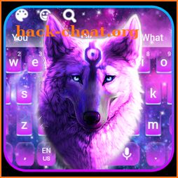 Galaxy Neon Wolf Theme icon