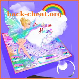 Galaxy rainbow heart keyboard theme icon