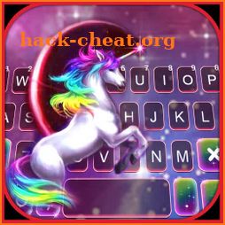 Galaxy Sky Unicorn Keyboard Background icon