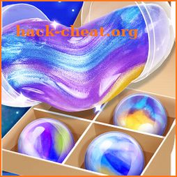 Galaxy Slime Ball NonSticky & Squishy Fluffy Slime icon
