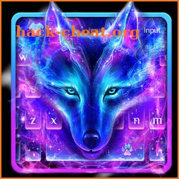 Galaxy Wolf Keyboard Theme icon