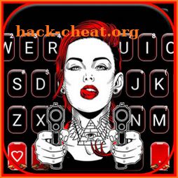 Gangsta Girl Keyboard Background icon
