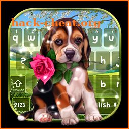 Garden Cute Dog Keyboard icon