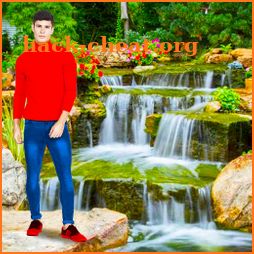 Garden Waterfall Photo Editor icon