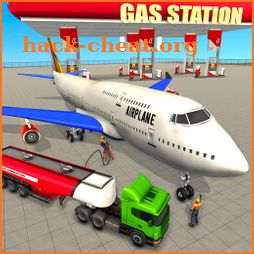 Gas Station Airport Plane Parking Simulator Game icon