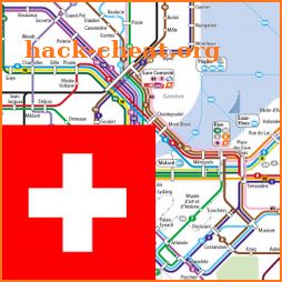 Geneva Metro/Bus/Tram Map Offline ジュネーヴ・メトロ・バスの地図 icon