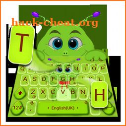 Genial Cute Cartoon Alien Keyboard Theme icon