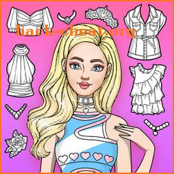 Girl Coloring Dress Up Games icon