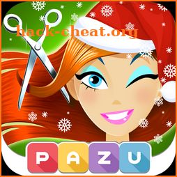 Girls Hair Salon Christmas by PAZU Games icon