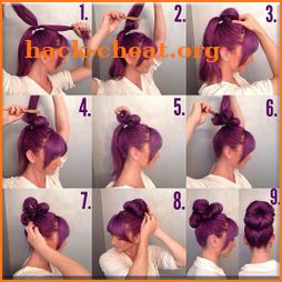 Girls Hairstyle Step by Step icon