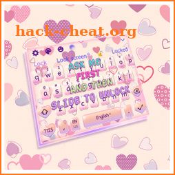 Girly Lock Screen Keyboard Theme icon