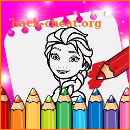 Girly Princess Coloring Book icon