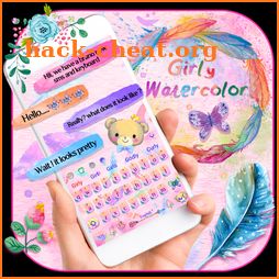 Girly Watercolor Keyboard icon
