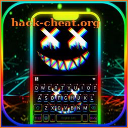 Glitch Mask Keyboard Background icon