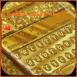 Glitter and Gold Premium Keyboard Theme icon