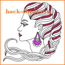 Glitter Beauty and Fashion Coloring Pages Girls icon