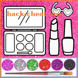 Glitter beauty coloring and drawing for Kids icon