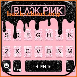 Glitter Black Pink Keyboard Background icon