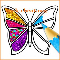Glitter Butterfly Coloring - Learn Colors for kids icon