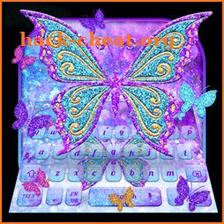 Glitter Butterfly Keyboard icon