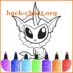 Glitter Coloring Book Doodle icon