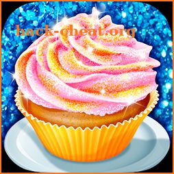 Glitter Cupcake - Trendy & Sparkly Desserts Food icon