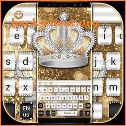 Glitter Diamond Crown Keyboard icon