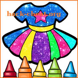 Glitter Dresses Coloring Book and Drawing pages icon