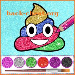 Glitter Emoji Coloring And Drawing icon