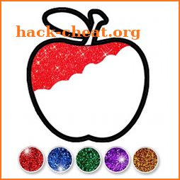 Glitter Fruits coloring and drawing for Kids icon