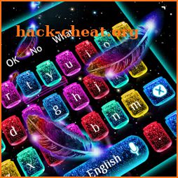 Glitter Lucky bottle keyboard icon