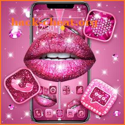 Glitter Sexy Lips Theme icon