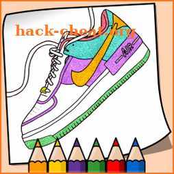 Glitter Sneakers and Shoes Coloring Book icon