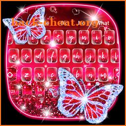Glitter Sparkle Butterfly Keyboard icon