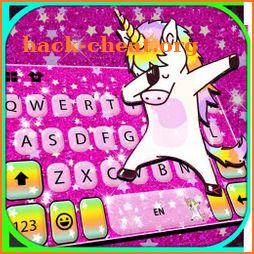 Glitter Star Unicorn Keyboard Background icon