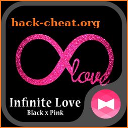 Glitter Wallpaper Infinite Love Black x Pink Theme icon