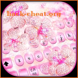 Glittering Diamond Flower Keyboard Theme icon