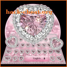 Glittering Pink Diamond Keyboard icon