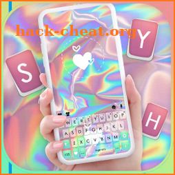 Gloss Heart Keyboard Background icon